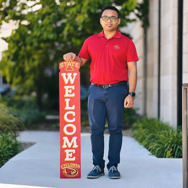 I-State Welcome Leaner Sign 8-inch x 46-inch